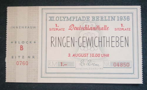 Orig ticket olympische - orig.,