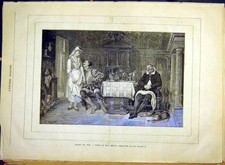 Original alter antiker Druck