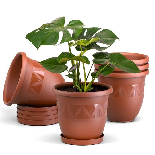 Blumentopf 5er set mit - blumentopf,