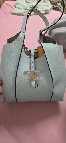 Shopper timeless aus leder - t,