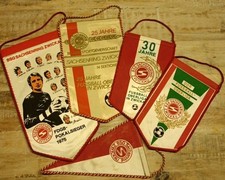 5 Wimpel BSG Sachsenring Zwickau DDR Fußball Oberliga DFV