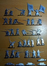Zinnfiguren flach 30mm - , us