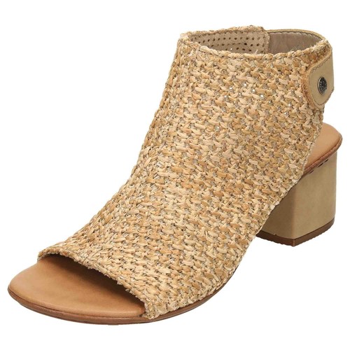 Beige open toe slingback - beige,