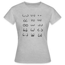 Busen Brüste Frau Muster Feminismus Frauen T-Shirt