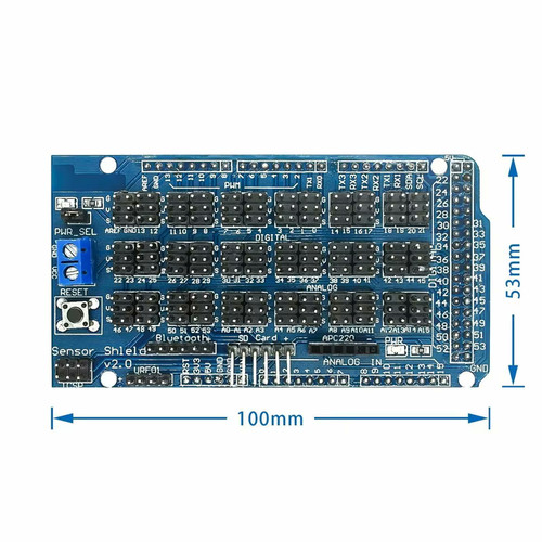 Mega sensor shield für - shield, v2.0