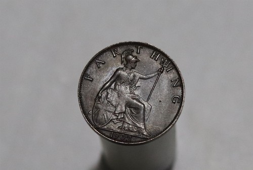 Farthing 1902 edward - uk,