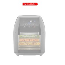 Vielseitiger 5-in-1 Air Fryer Backofen mit Drehspieß, 10L & 1800W Leistung, Schwarz