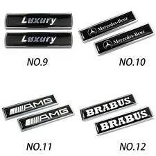 2x Metall Karosserie Aufkleber