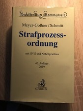 Meyer goßner schmitt - meyer-goßner/schmitt, stpo