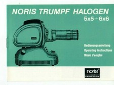 Noris Trumpf Halogen 5x5 + 6x6   Service Anleitung Manual   B1380