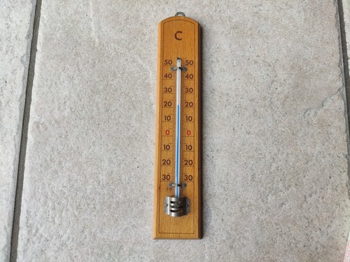 Altes thermometer holz 4 - 20,