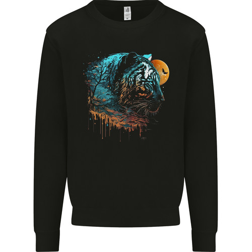 Tiger and moon - tiger,