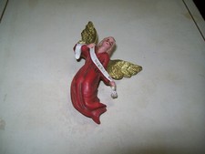 alter Engel Gloria in Excelsis Deo  Krippen Figur  W. Germany rot #103