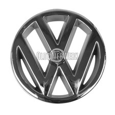 VW Zeichen, Emblem Kühlergrill, chrom, Golf 1 Cabrio und Golf 2 &Co ab Bj. 07/87