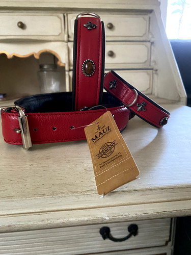 Maul lederhalsband hund - lederhalsband,
