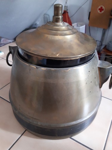 Antiker bowletopf messing mit - antiker,