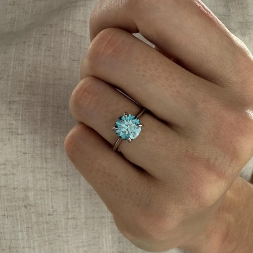 Blauer diamant ehering - blauer,