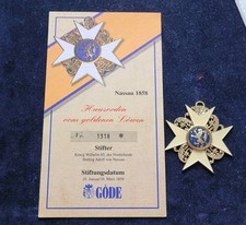 Nassau 1858 Hausorden Vom Goldenen Löwen, Göde Kopie