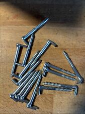 15 Stück Schraubhaken L-Haken 5,8x65 mm Winkelschraubhaken verzinkt /Hak.Nr. 22b