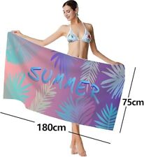 Strandtuch 180x75cm Mikrofaser Badetuch für Damen 360g LEcylankEr