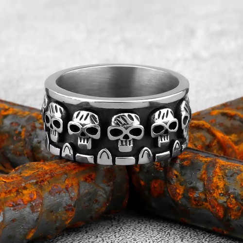 Gothic schädel ring - gothic, –