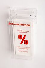 Flyerbox mit  " INFORMATIONEN"  wetterfest,DIN LANG, Prospektbox,Flyerhalter