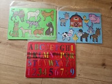 Mal-  und Zeichenschablonen 6 Stück Tiere ABC Zahlen