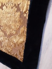 Alfredo Pauly Teppich läufer Fell 210/70 neu samt Gold