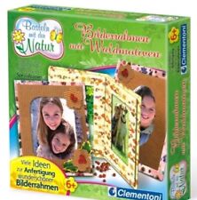 Kreative Bilderrahmen basteln mit Waldmotiven ab 6 Jahren Jungen + Mädchen DIY