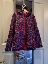 Süße Softshell Jacke mit Schmetterlingen, Lila, pink, blau Gr  122/128