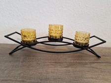 Ikea Teelichthalter Windlicht 4er Set Schwarz Orange Bubble Glas Top Zustand 