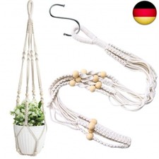 Makramee Blumenampel, Baumwollseil Hängeampel Boho Blumenampeln zum Aufhängen P