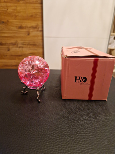 Rosa kristallkugel glaskugel - rosa, kristallkugel/glaskugel