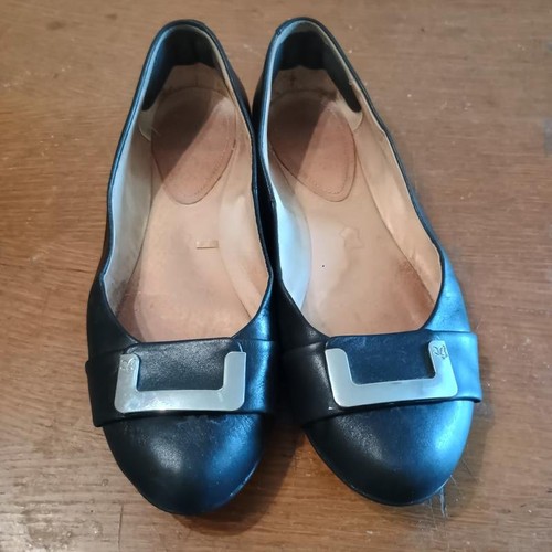 Women heels black leather - black,