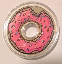 1 Oz Silbermünze The Simpsons Donut, 2019, Tuvalu