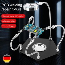 Dritte Hand mit Lupe