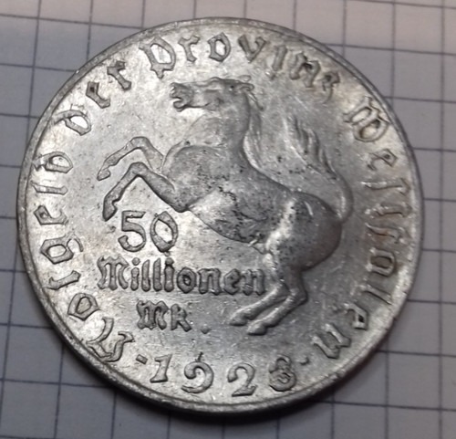 Notgeld millionen mark - 50,