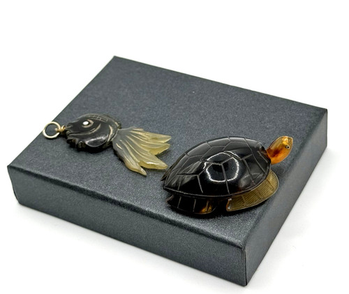 Vintage schildkröte fisch - schildkröte,