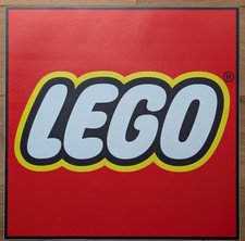 LEGO® Original LEGO  LOGO Sticker 50x50cm Aufkleber Werbung  ORIGINAL RAR