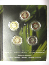 BRD,  5 x 5 €, Planet Erde, Tropische Zone,  2017  A, D, F, G + J,   MDM-Blister