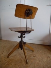 Seltener früher gemark Rowac Drehstuhl Werkstatt Stuhl Robert Wagner  Desk chair