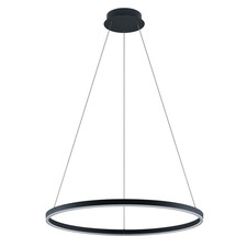 Arcchio Albiona LED-Hängeleuchte Hängeleuchte Lampe Ø 80 cm 46,8 W schwarz weiß
