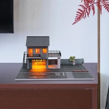 1/64 Parkplatz Diorama Mini Auto Garage für Fahrzeug Szene Spielzeug Diecast