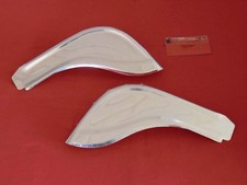 VW Käfer 1302 + 1303 Steinschlagecken vorne, Aluminium, NEU (0400)