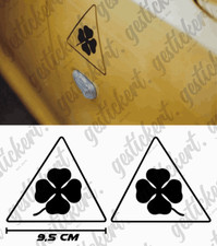 2x Quadrifoglio Aufkleber für