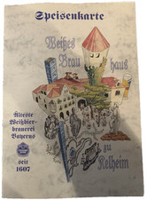 Speisekarte Weisses Brauhaus