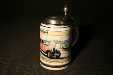 ALWE Bierkrug mit Zinndeckel Reichspost mit Daimler Benz L 1000, Baujahr 1936