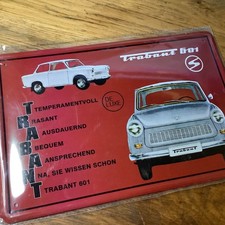 Blechschild Schild 20x30, Trabant Trabbi 601 de Luxe PK8