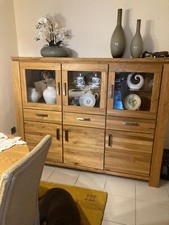 Highboard / Hochkommode aus massiver Wildeiche