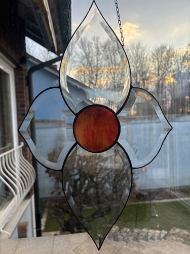 Tiffany glas facettenbild - tiffany,